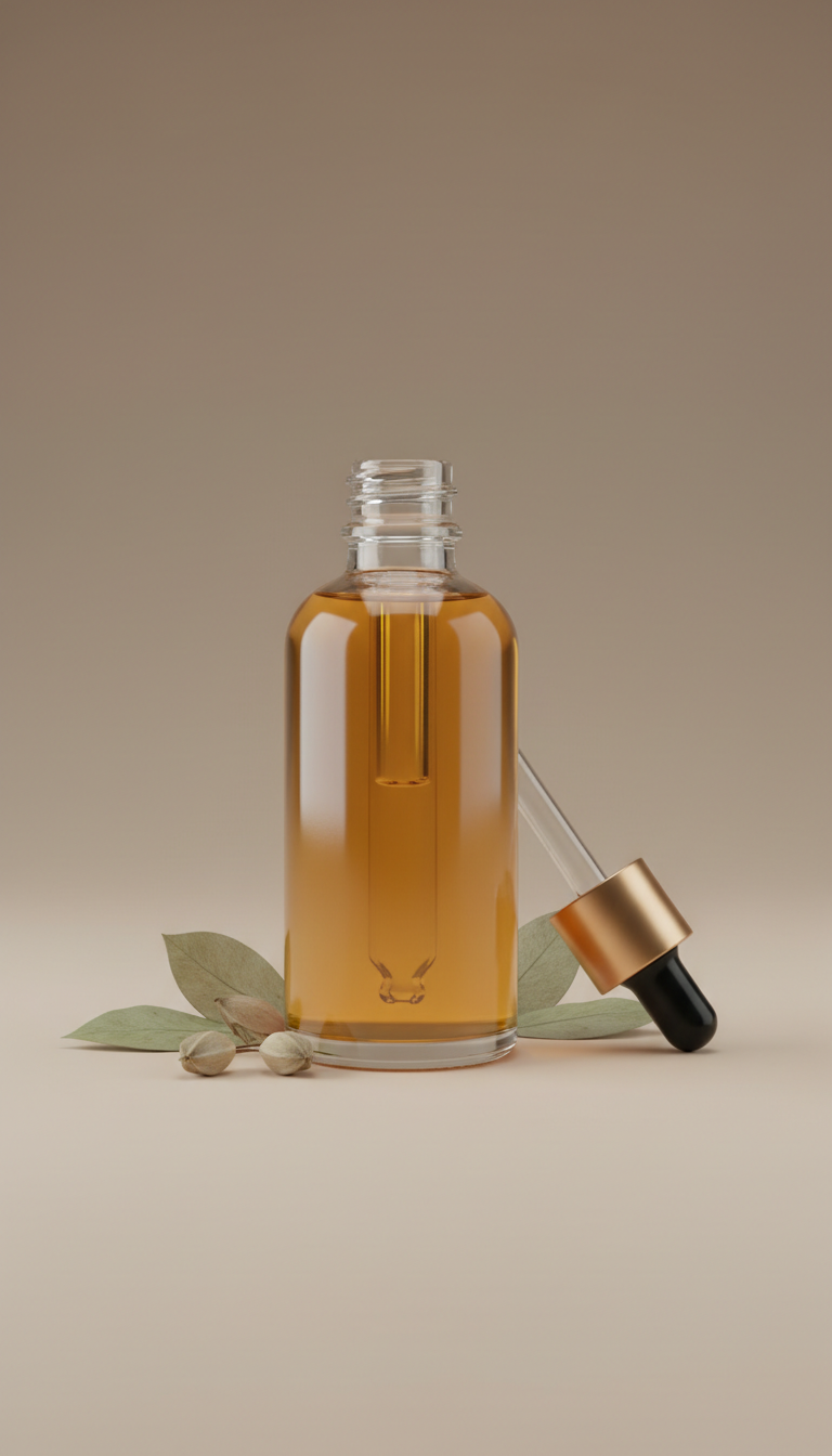 Classic Botanical Hair Oil Glass Dropper